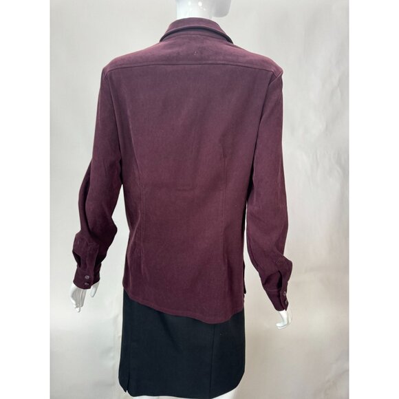 Allison Taylor Womens Stretch Button-Up Blouse - Small - 97% Polyester 3% Spande - Picture 5 of 15